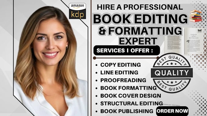 proofread, line edit and copy edit your book manuscript