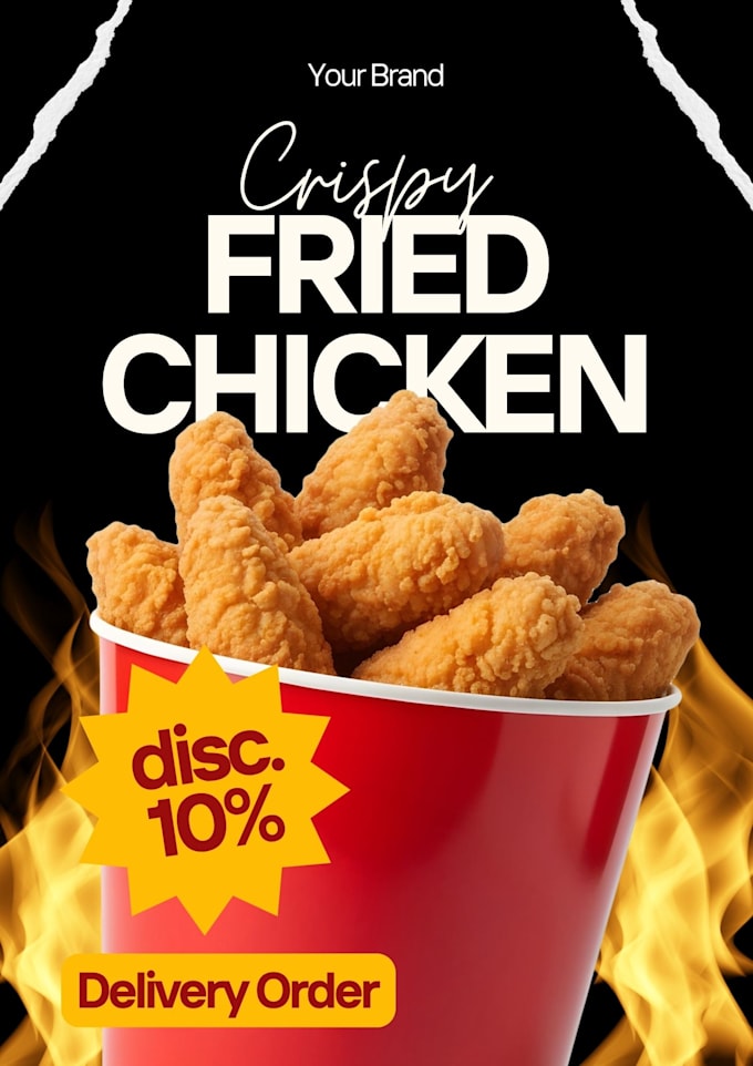 design professional food flyers