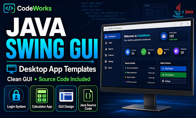 design and improve your java swing gui desktop application