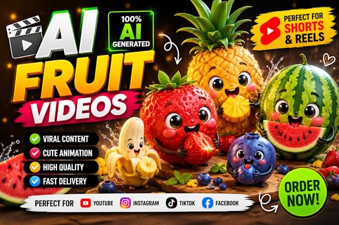 create viral ai fruit videos for reels