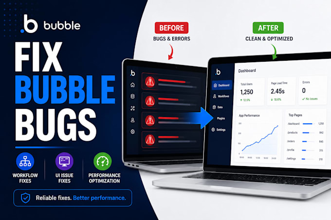 fix workflows, bugs and performance issues in bubble io