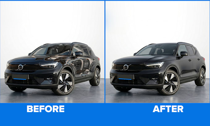 remove reflection from car image and automotive photo editing
