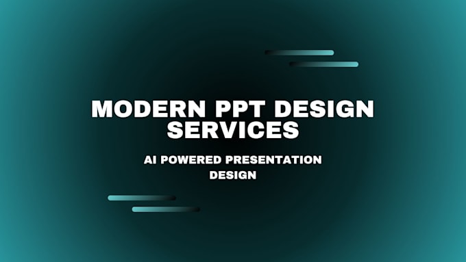 create modern professional ai powered PPT presentations