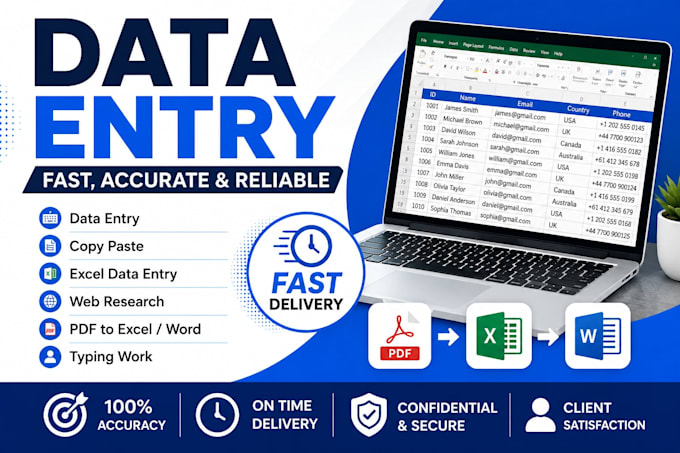 do fast data entry, web research, and copy paste work