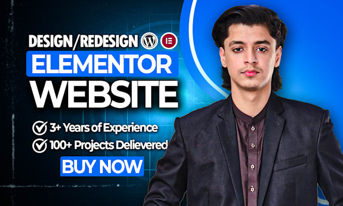 design or redesign modern wordpress website with elementor pro expert
