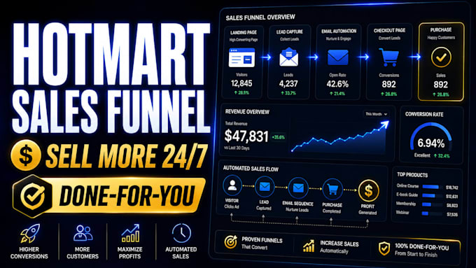 build a hotmart sales funnel