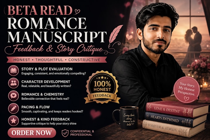 beta read romance novel manuscript feedback and story critique