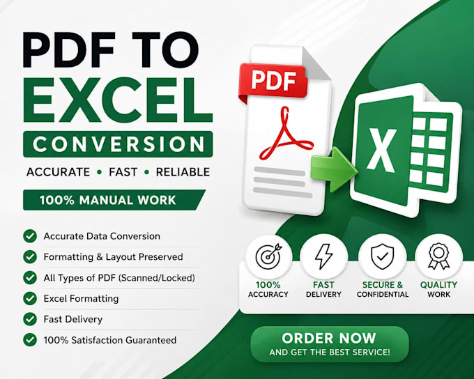 convert PDF to excel, clean data and fix errors