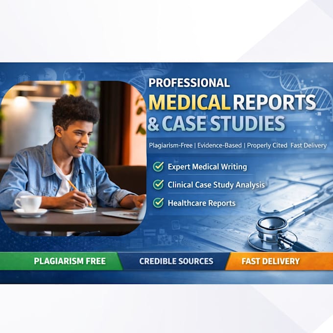 professionally write medical reports and case studies
