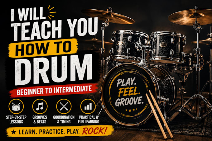 teach you how to drum