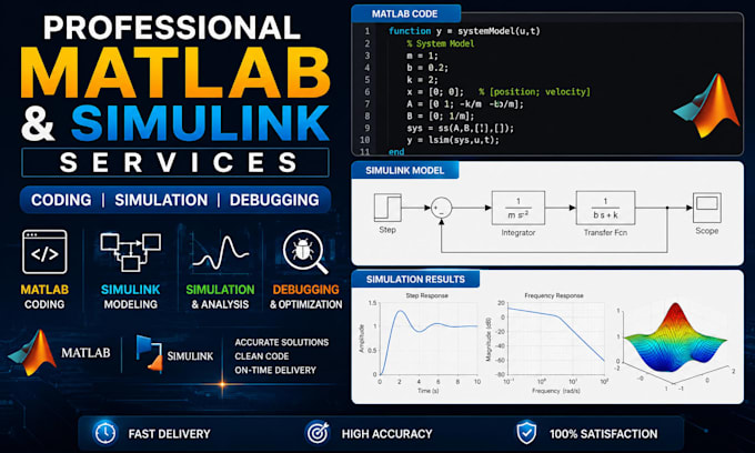 do professional matlab coding and simulink projects