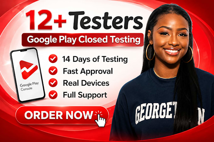 12 testers 20 testers 12 app testers 12 testers google play closed user testing