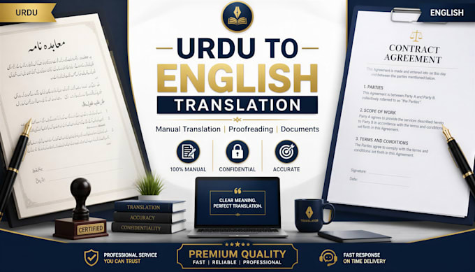 convert urdu text into fluent english