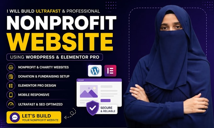 design an ultrafast responsive wordpress website for a nonprofit or business