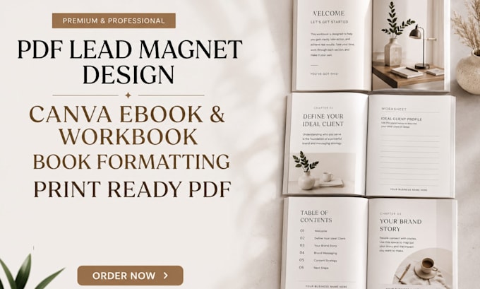 design canva ebook, lead magnet workbook, ebook formatting workbook design