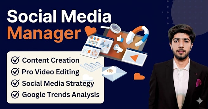 be your social media manager and content creator with SEO research