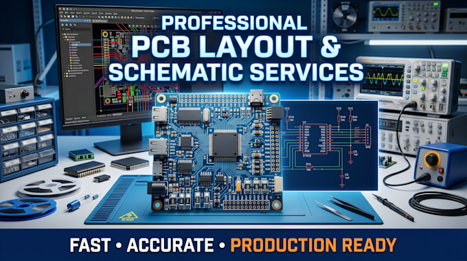 create professional pcb layouts and schematic designs