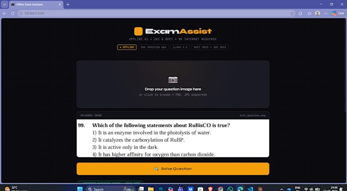 build an offline ai exam assistant