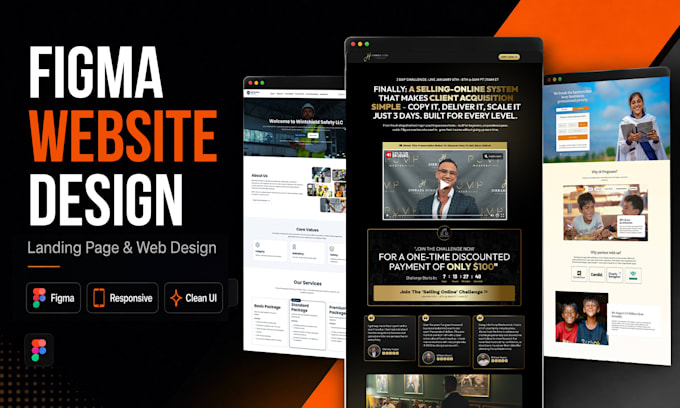 design a modern landing page in figma and website UI UX