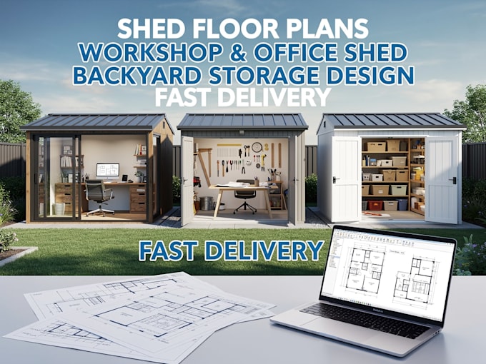 draw garage plan backyard shed workshop office shedc