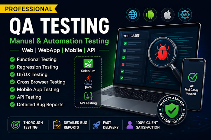 break test and report issues in your software