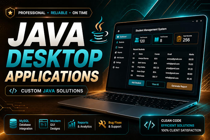 develop java projects using netbeans and mysql