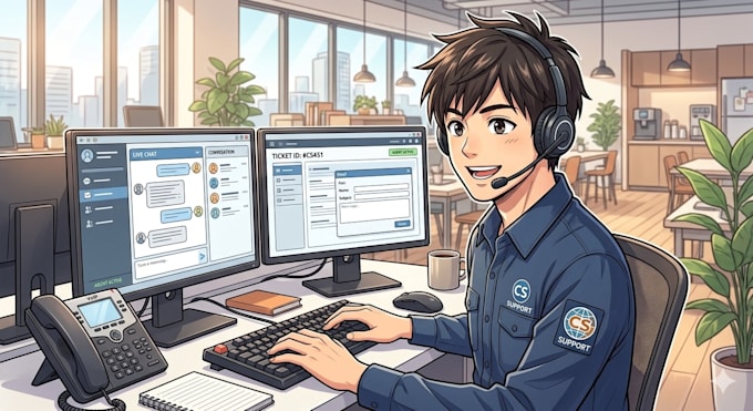 assistenza professionale in chat, email, ticket e whatsapp