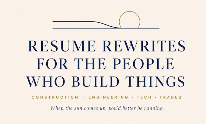 rewrite and optimize your resume