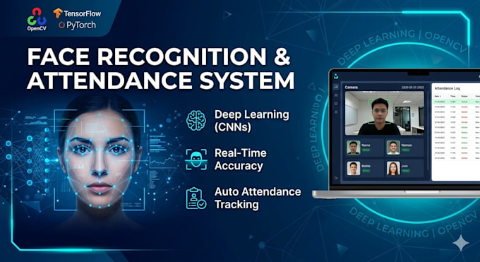 build face recognition, object detect, attendance system in deep learning,opencv