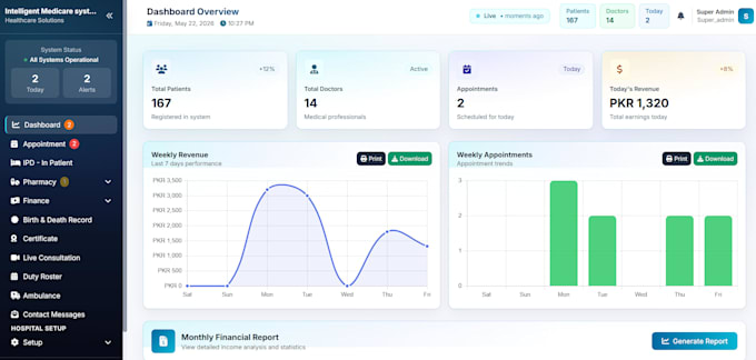 develop custom CRM or business management software web app