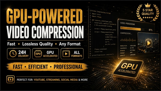 compress and convert your video files using GPU acceleration