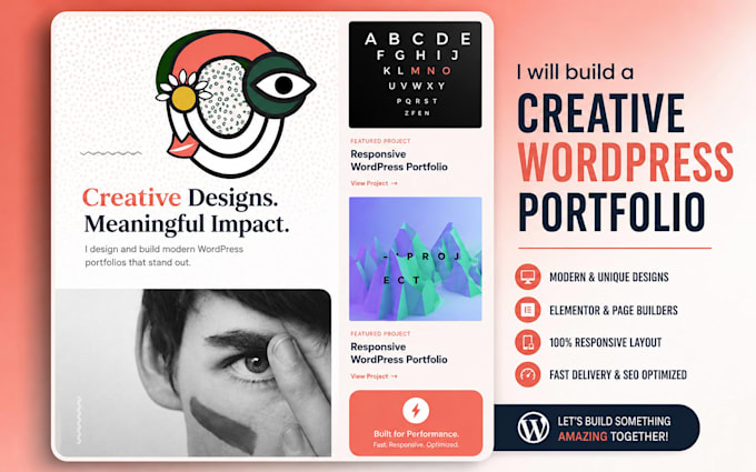 build a creative wordpress portfolio