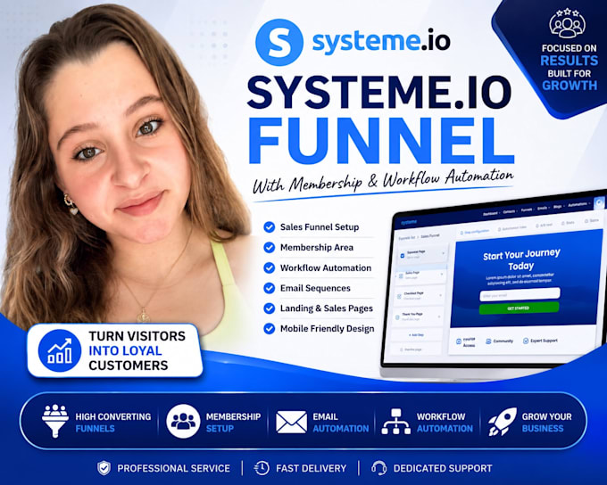 create a systeme io funnel with membership and workflow automation