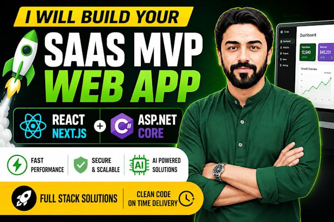 build your ai saas mvp using react nextjs and asp net core