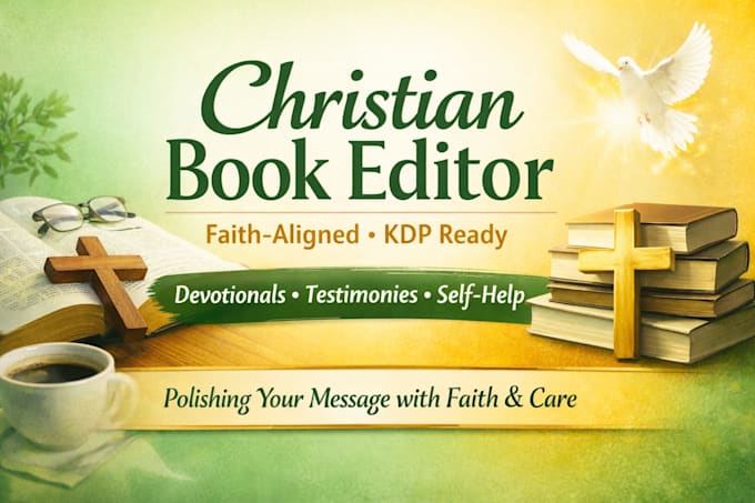 do book editing, proofread christian memoir manuscript development
