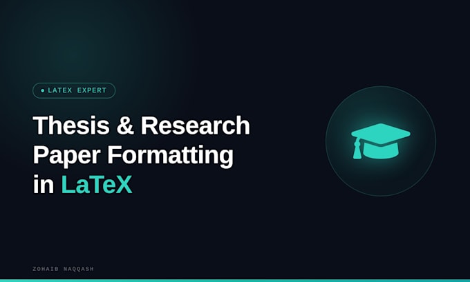format your research paper and thesis in latex overleaf
