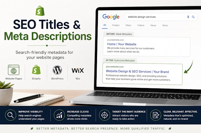 write SEO titles and meta descriptions