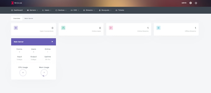 build an xui one server for you with dedicated server, xtream ui , vod stream