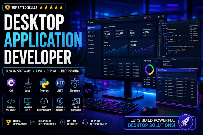 develop custom desktop application using c sharp and dot net