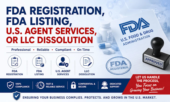 fda registration, dissolve llc, llc registration, fda listing us agent