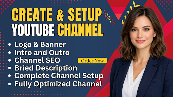 create and setup youtube channel