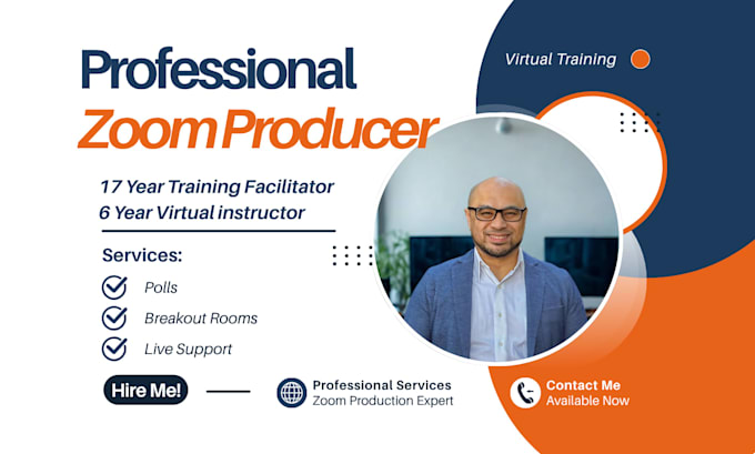 professionally produce your zoom webinar or virtual training session