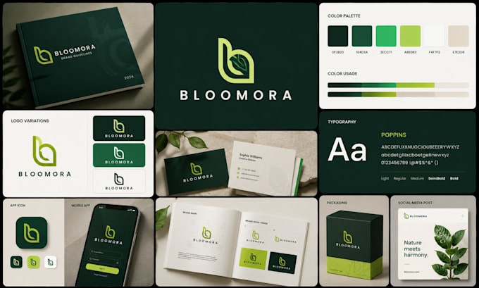 Design logo, brand style guide or brand identity guidelines with ...