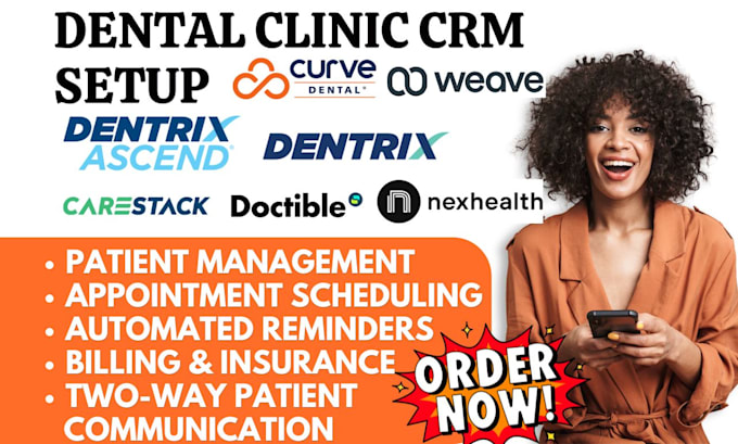 do dental clinic CRM ascend dentrix curve carestack doctible nexhealth weave