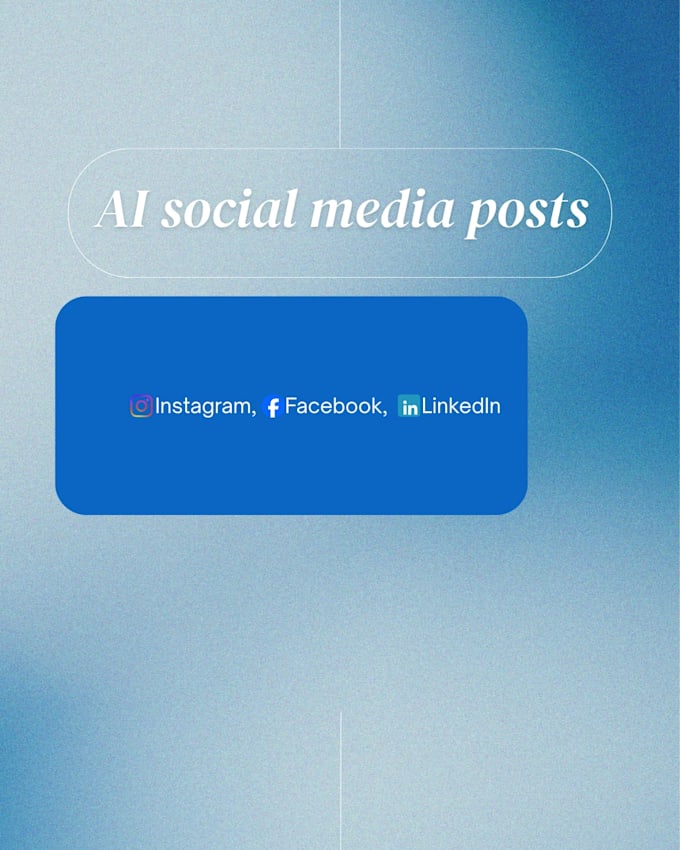 design ai  social media posts and captions for instagram