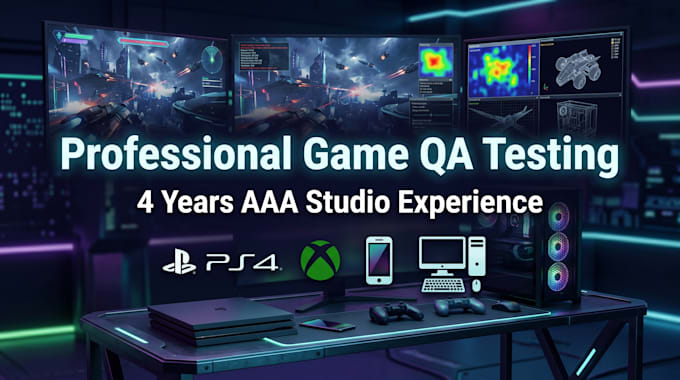 do professional game QA testing for PC and mobile with detailed