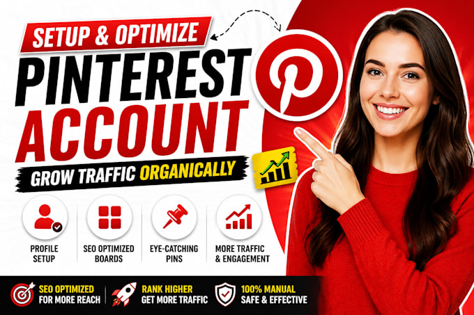 create SEO optimized pinterest boards, pins, and profile setup