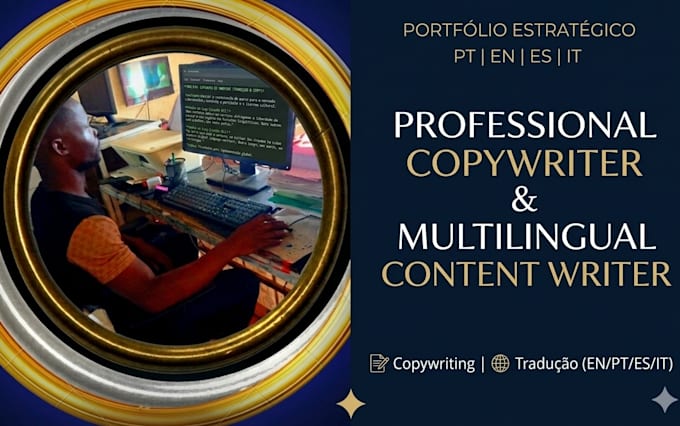 be your professional multilingual SEO content pt, en, es, IT