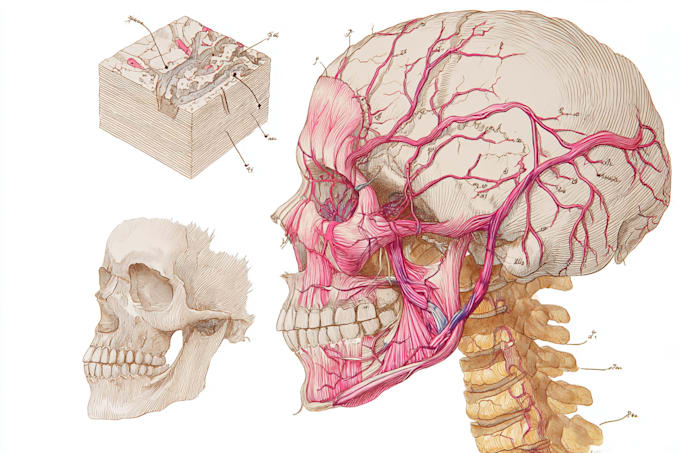 draw detailed medical illustrations