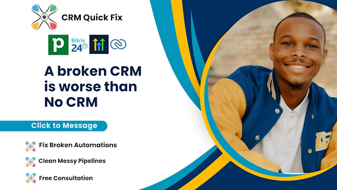 do a full CRM review and quick fix in bitrix24 pipedrive gohighlevel or zoho